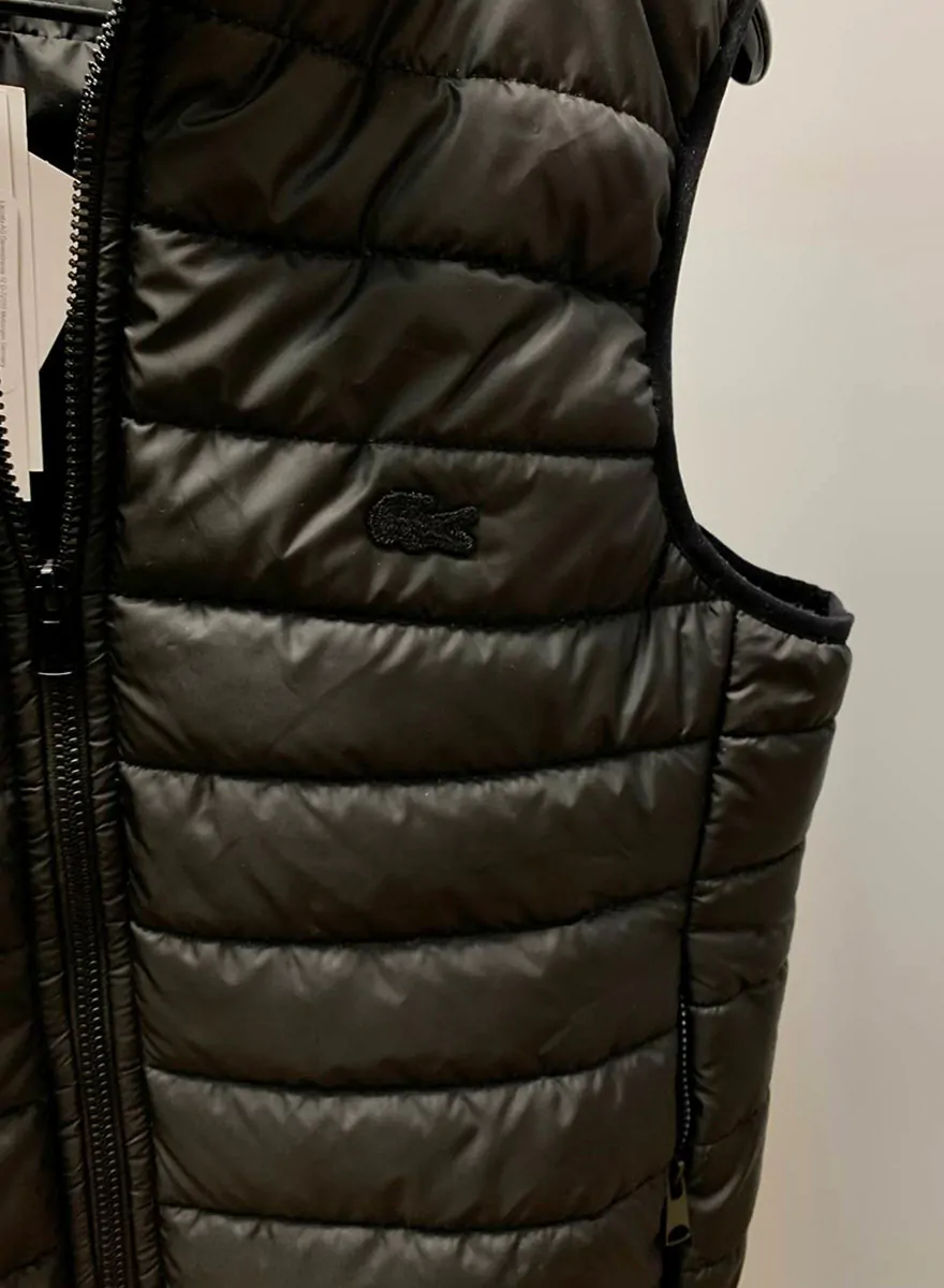 Жилетка lite black Lacoste чоловіча. - Зображення 2
