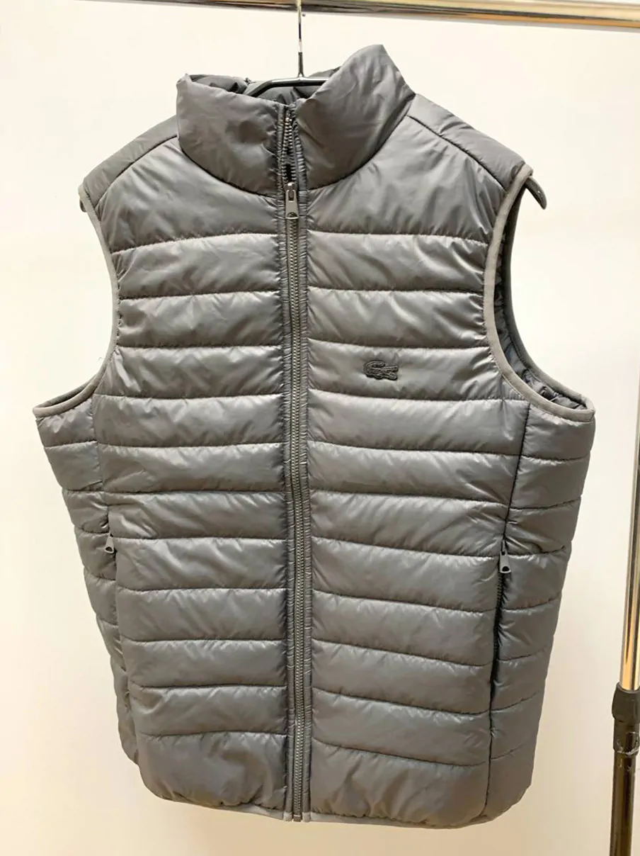 Жилетка чоловіча lite black Lacoste графіт.