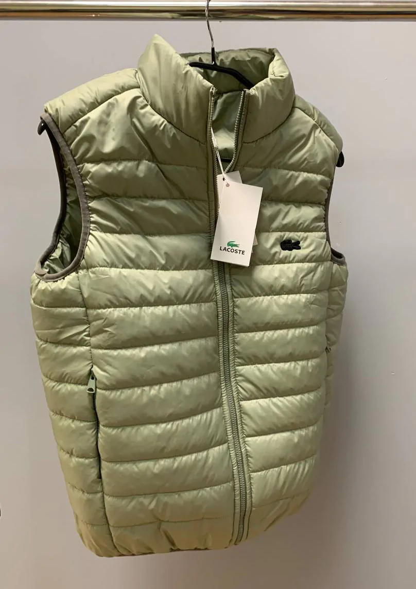 Жилетка lite black Lacoste чоловіча олівка. - Зображення 2