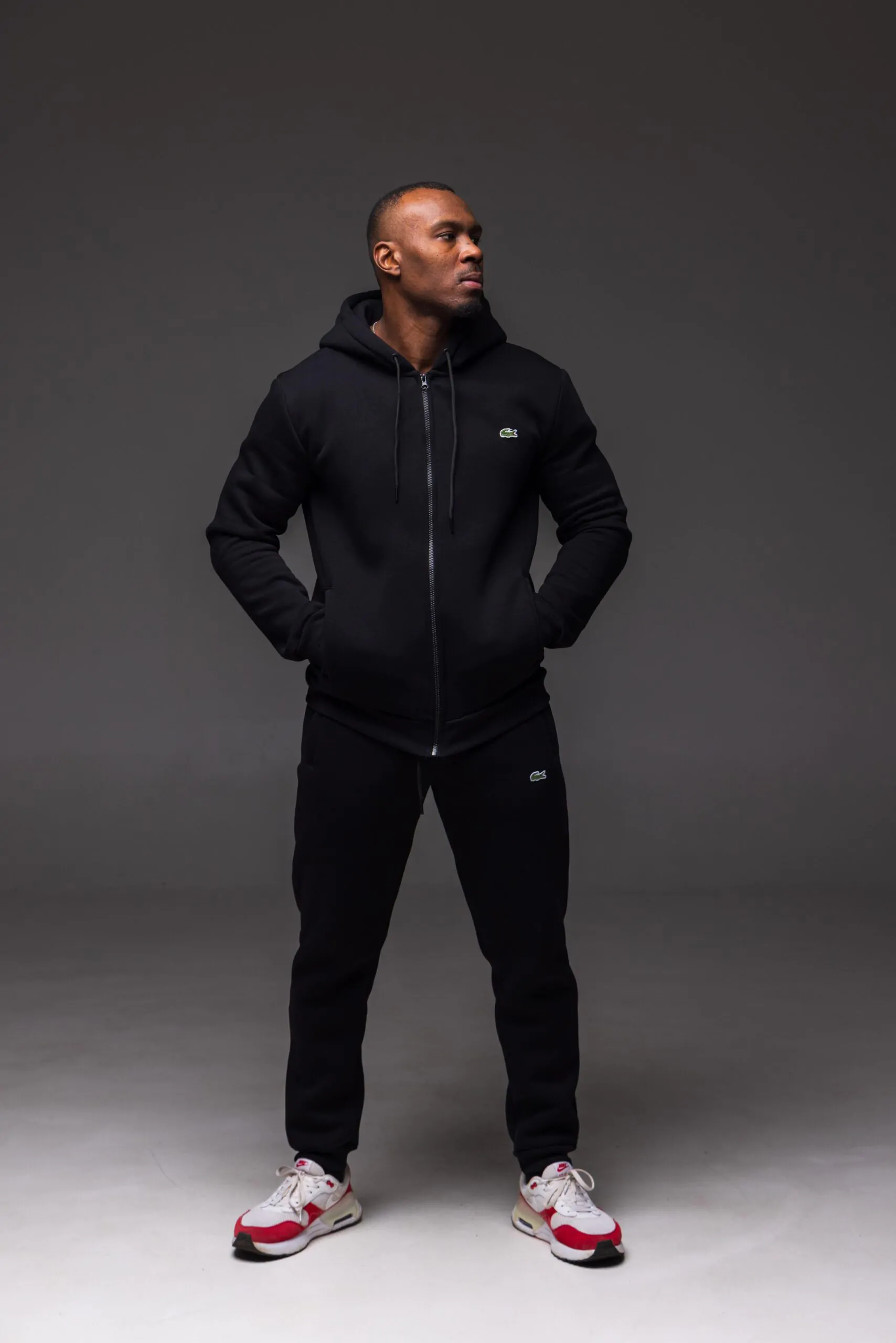 Спортивний костюм чоловічий зимовий Lacoste флісовий